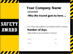 Safety Award Template from www.brainybetty.com