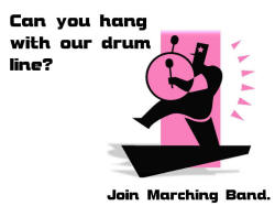Drum line/marching band poster