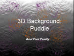 Puddle background for PowerPoint