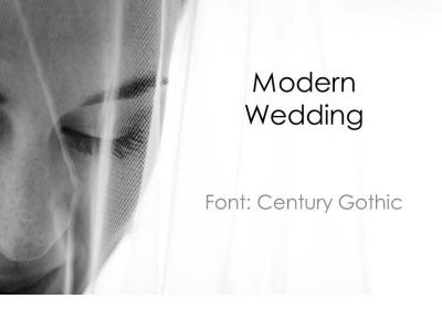 modern wedding presentation template