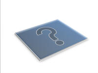 Download free glass question mark content slide for PowerPoint